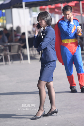 编码2097黑丝深蓝色职业装