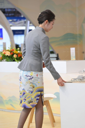 SH25-97sp8k2f25√海航空姐，灰丝平底鞋【8K视频】