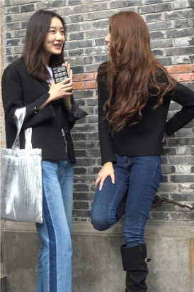 4k-牛仔裤+黑色皮裙街拍美女第二季 [1.01 GB]