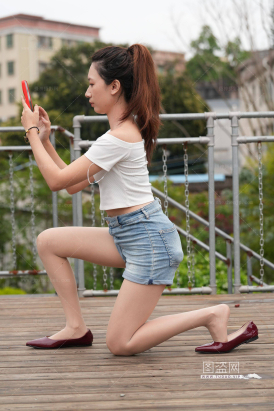 红色平底肉丝加持毫无抵抗力140P