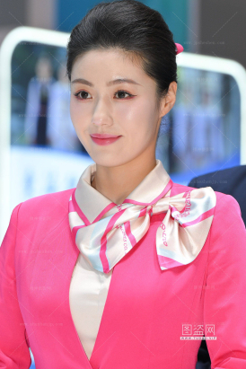 SH25-105-94√长龙航空优雅艳丽玫红空姐【套图➕8k视频】
